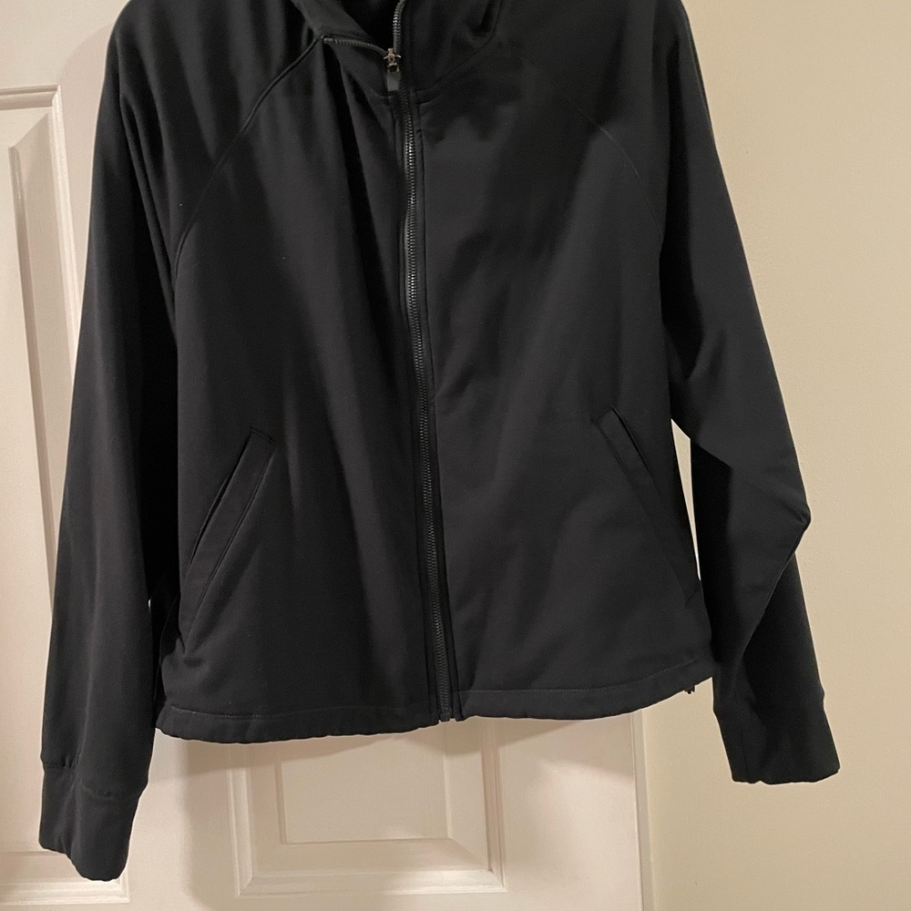 Cropped Black Zip-Up Jacket - Picture 2 of 4
